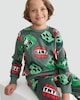 image 3 of Minecraft Minky Fleece Creeper and TNT Print Pyjamas in Green