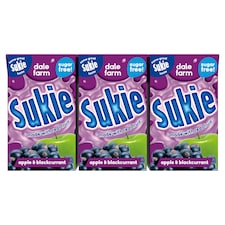 Dale Farm Sukie Apple and Blackcurrant 9 x 250ml