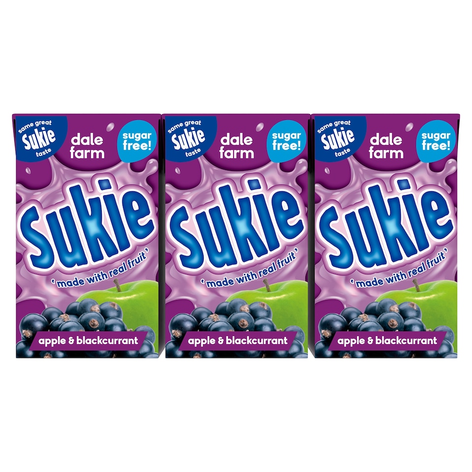 Dale Farm Sukie Apple and Blackcurrant 9 x 250ml