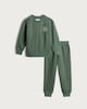 image 1 of F&F Boys Fleece Lined Printed Pyjama Set in Khaki