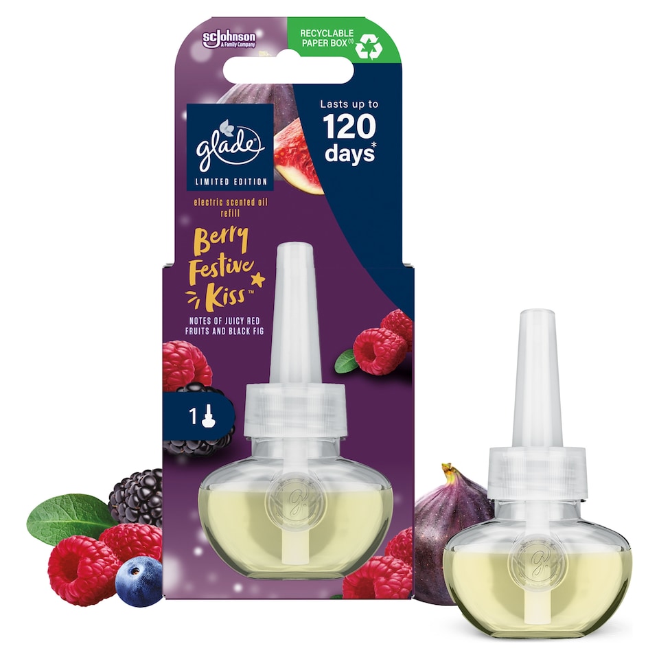 image 1 of Glade Electric Scented Oil Refill Berry Festive Kiss 20ml