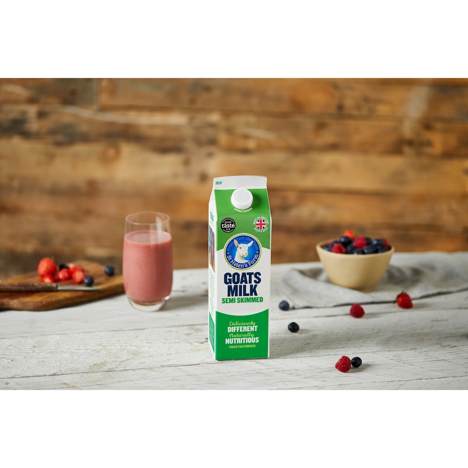 image 1 of St Helen's Fresh Semi Skimmed Goats Milk 1 Litre