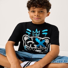 Fortnite Pure Cotton Printed T-Shirt in Black
