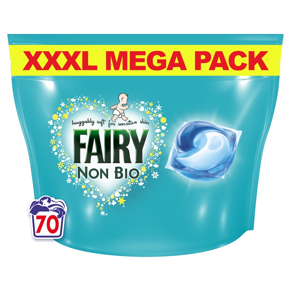 image 1 of Fairy Non Biological Washing Pods 70 Washes 1617g