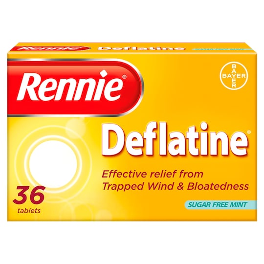 Rennie Deflatine Indigestion Tablets 36'S Tesco Groceries