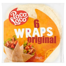 Poco Loco Tortilla Wraps Original 6S 370G