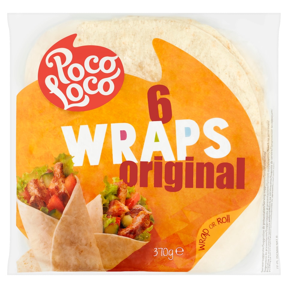 Poco Loco Tortilla Wraps Original 6S 370G
