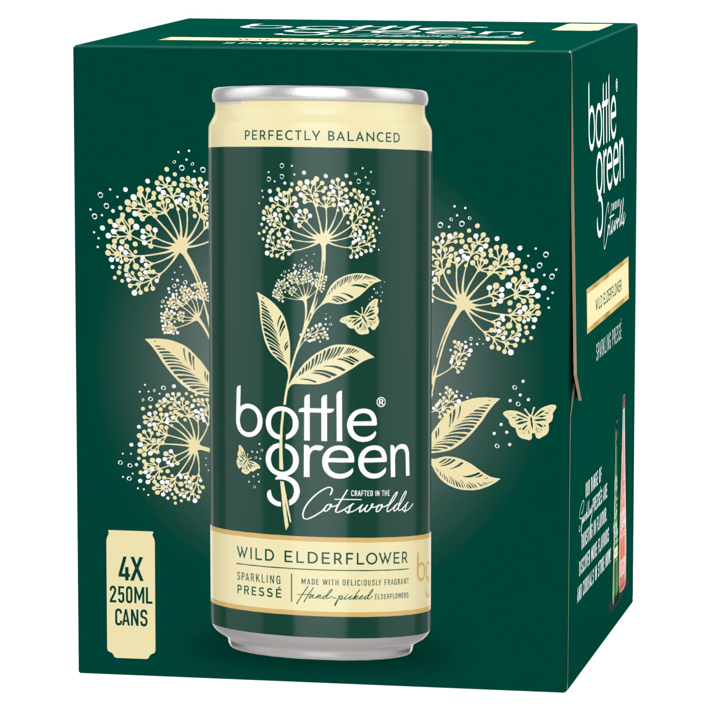 bottlegreen Wild Elderflower Sparkling Presse 4x250ml