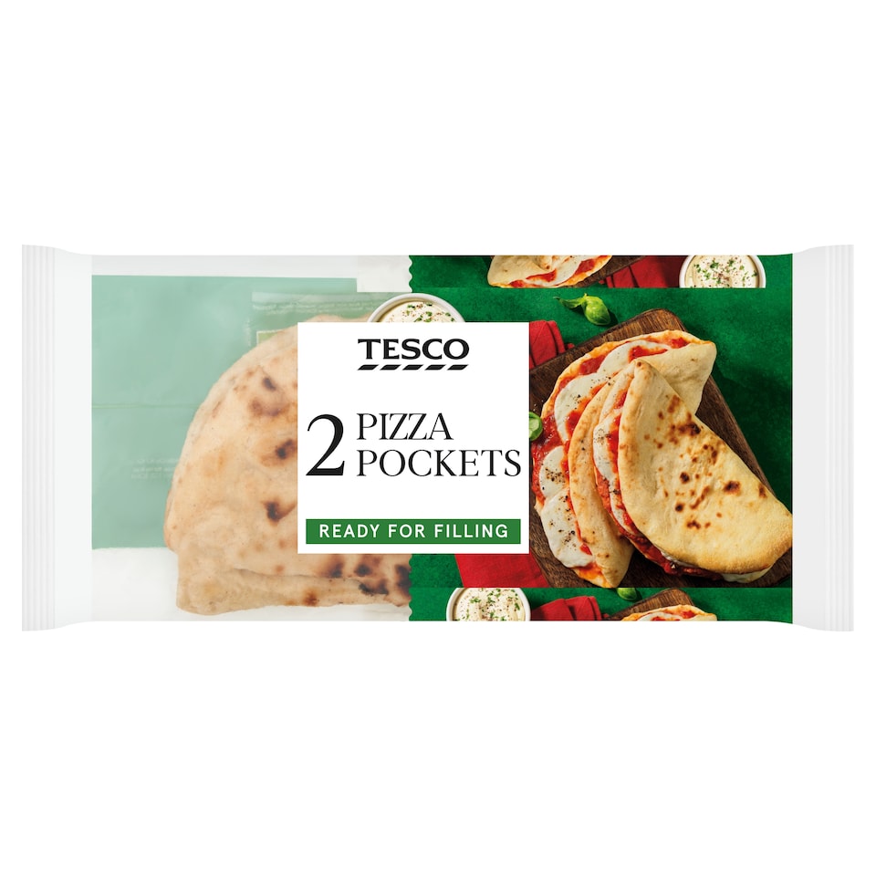 Tesco 2 Long Ferment Pizza Pockets