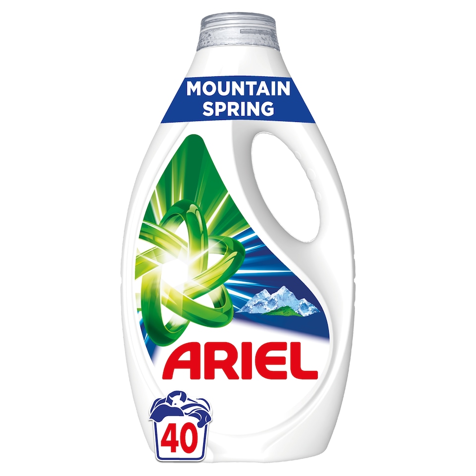 Obrázek 1 pro produkt Ariel Tekutý Prací Prostředek, 40 Praní, Mountain Spring