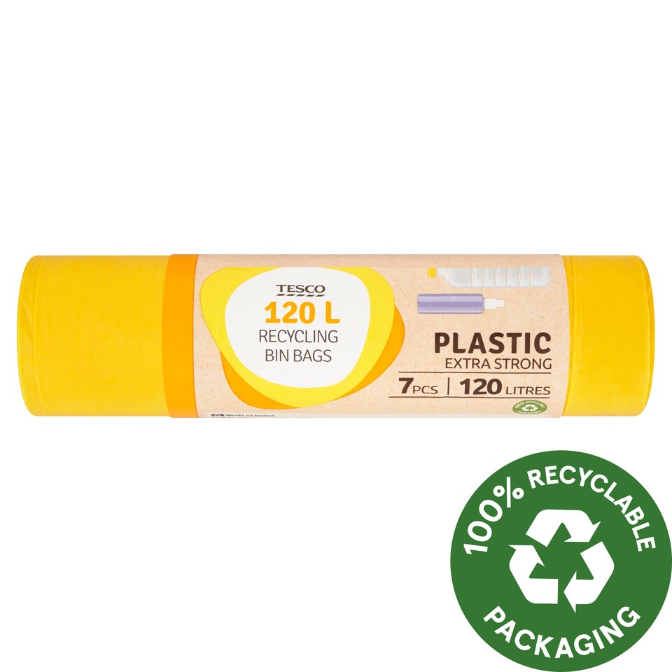 Tesco Plastic Extra Strong szemeteszsák 120 l 7 db