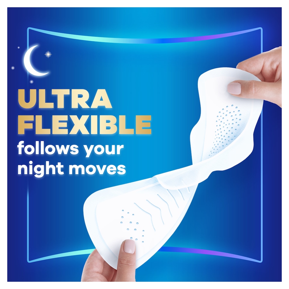 image 1 of Always Infinity Flex Protect 9 Night Extra Sanitary Pads With Wings Size 4