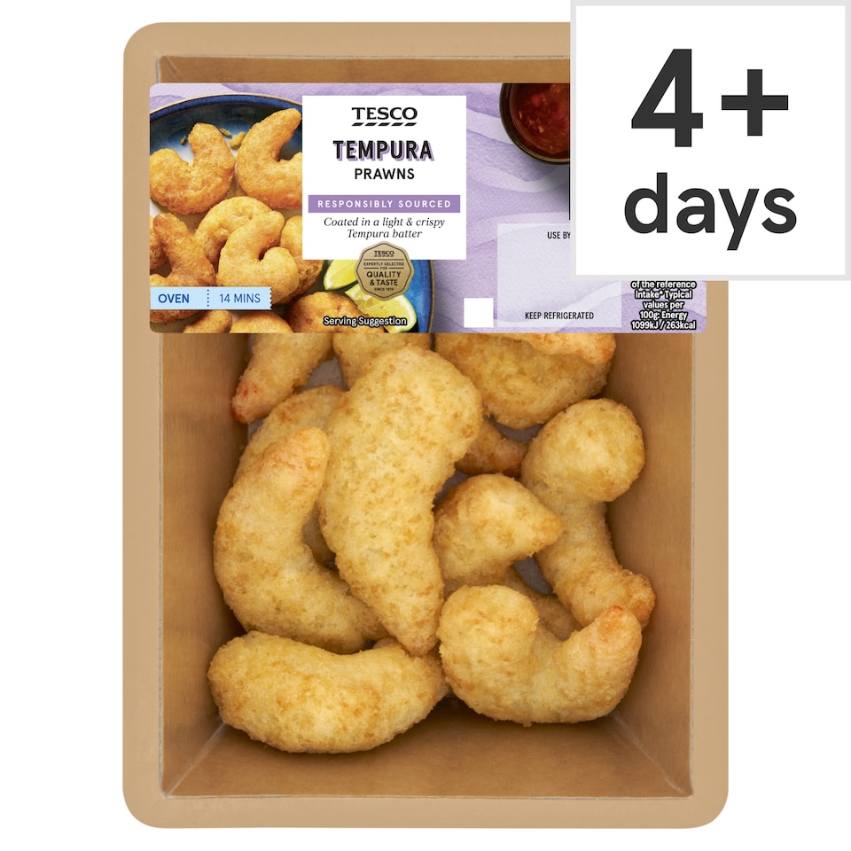 Tesco Tempura Prawns 200G