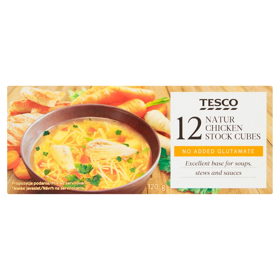 Tesco Natur Chicken Stock Cubes 12 pcs 120 g
