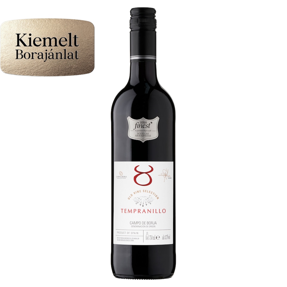 Tesco Finest Tempranillo száraz vörösbor 13,5% 750 ml 