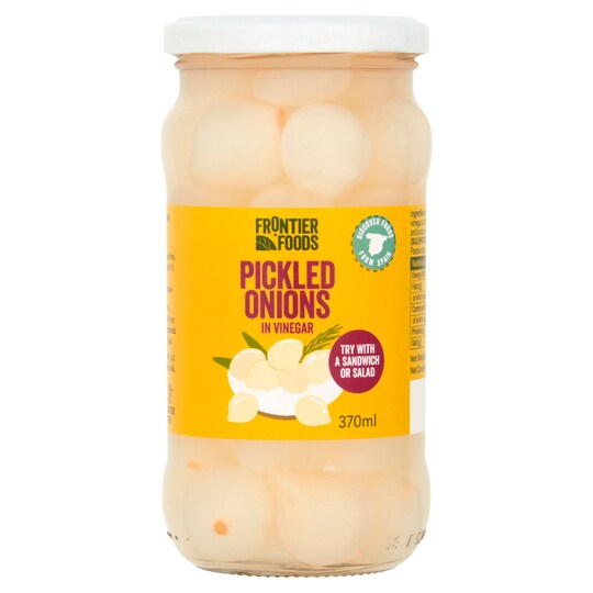 Frontier Foods Pickled Onions In Vinegar 340G Tesco Groceries