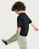 image 3 of F&F Boys Pure Cotton Pocket Front Short Sleeved T-Shirt in Black