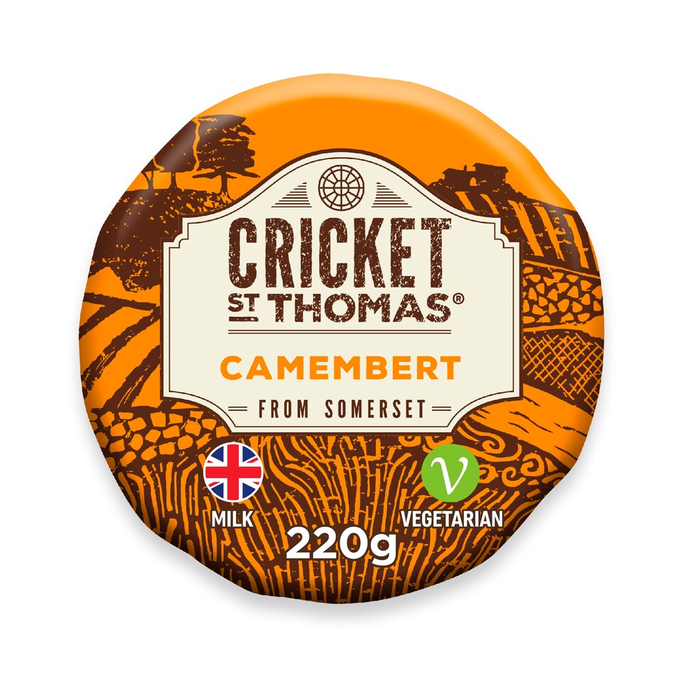 Cricket St Thomas British Camembert Cheese 220g