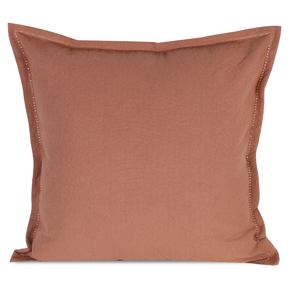 F&F Home Dusty Rose Washed Cotton Cushion 50x50cm