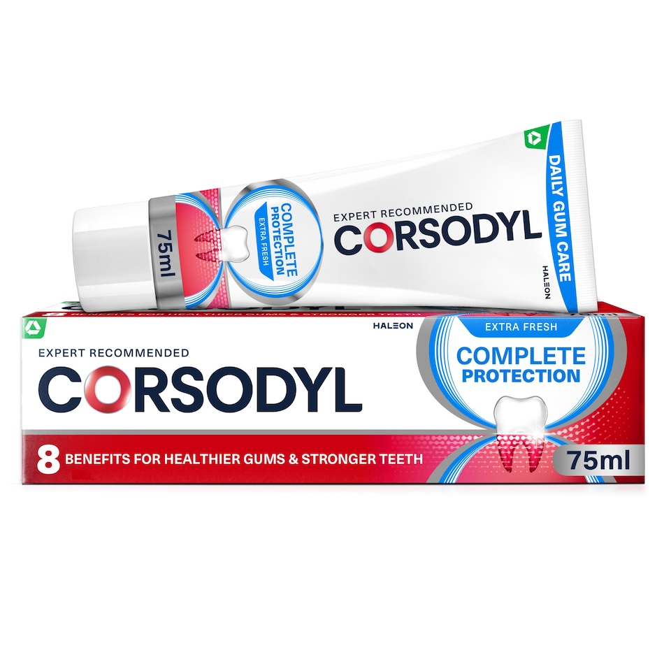 image 1 of Corsodyl Complete Protection Toothpaste - Extra Fresh 75ml
