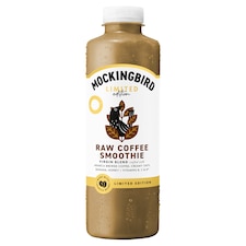 Mockingbird Raw Coffee Smoothie, Banana, Oats, Honey Smoothie with Vitamins 750ml