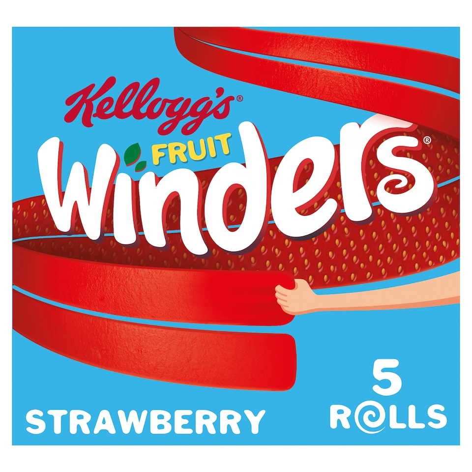 image 1 of Kellogg's Fruit Winders Strawberry Snack Rolls 5x17g