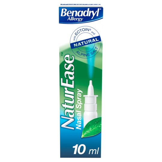 Benadryl Naturease Nasal Spray 10Ml Tesco Groceries
