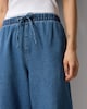image 2 of F&F Drawstring Wide Leg Jeans in Navy