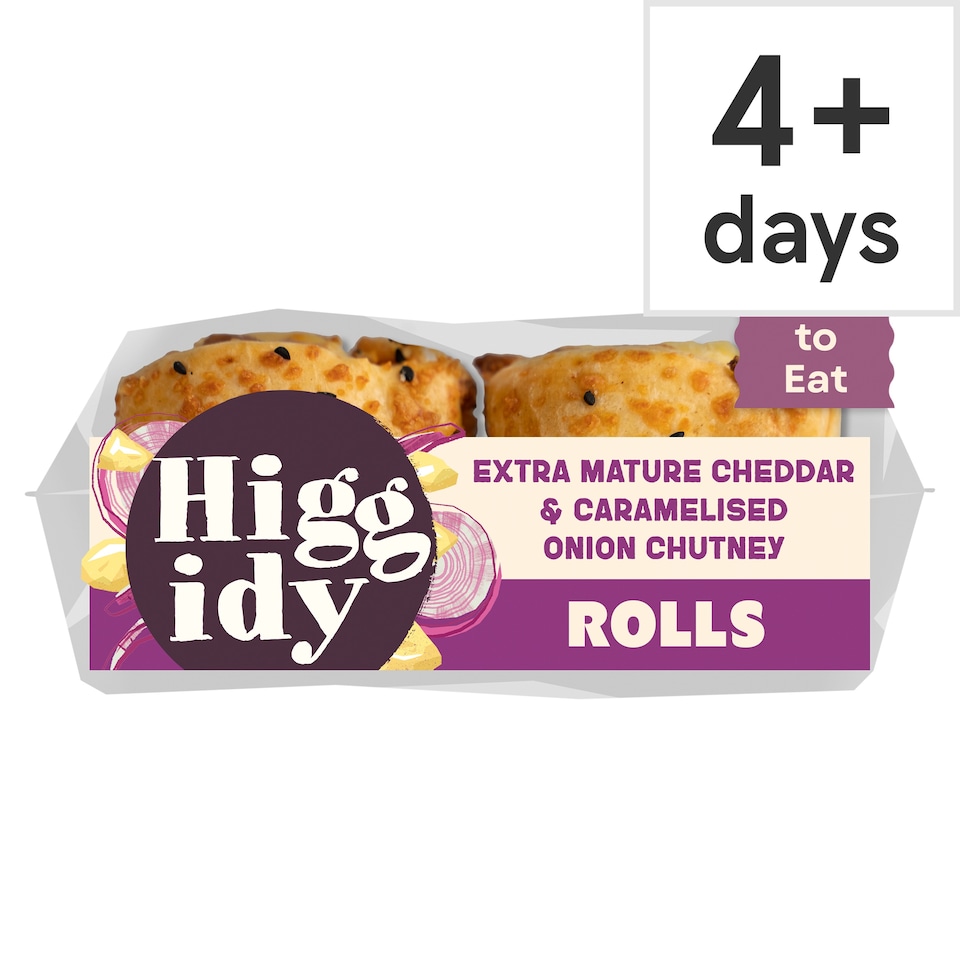 image 1 of Higgidy Cheddar & Caramalised Onion Chutney Rolls x2 54g