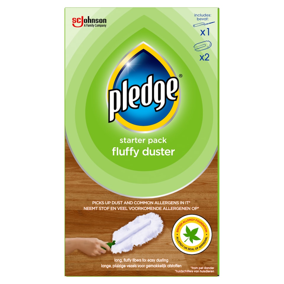 image 1 of Pledge Fluffy Duster Starter Kit