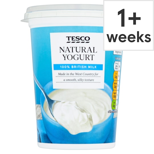 Tesco Natural Yogurt 500G Tesco Groceries
