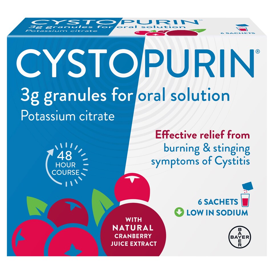 image 1 of Cystopurin Cranberry Flavoured Cystitis Treatment Sachets P 6s