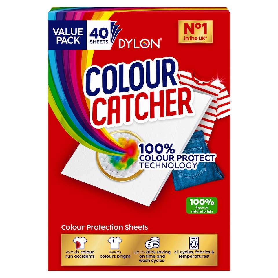 image 1 of Dylon Colour Catcher Colour Protection Sheets 40 Pack