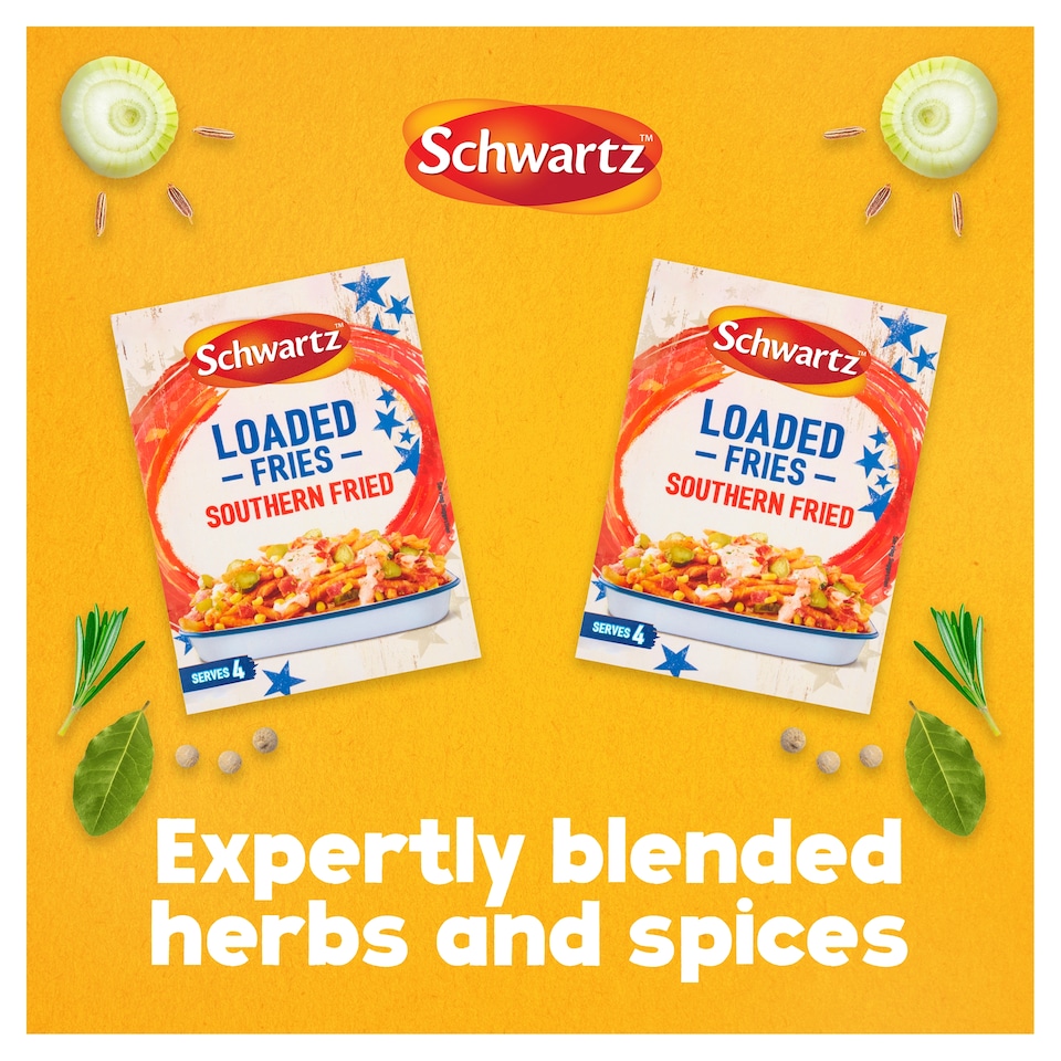image 1 of Schwartz Loaded Fries Southern Fried Seasoning Mix 20g