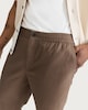 image 2 of F&F Linen Rich Chino Trousers in Brown