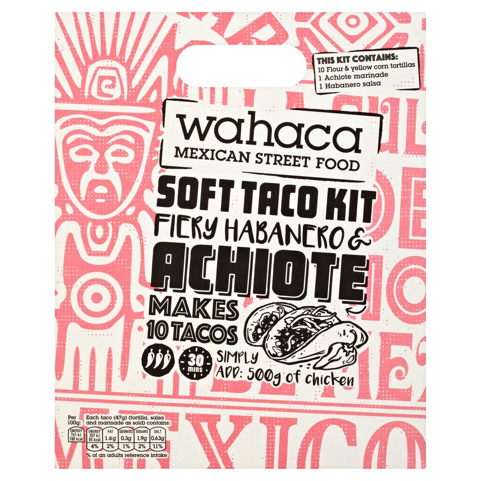 Wahaca Firy/Hab And Achoite Soft Taco Kit 470G