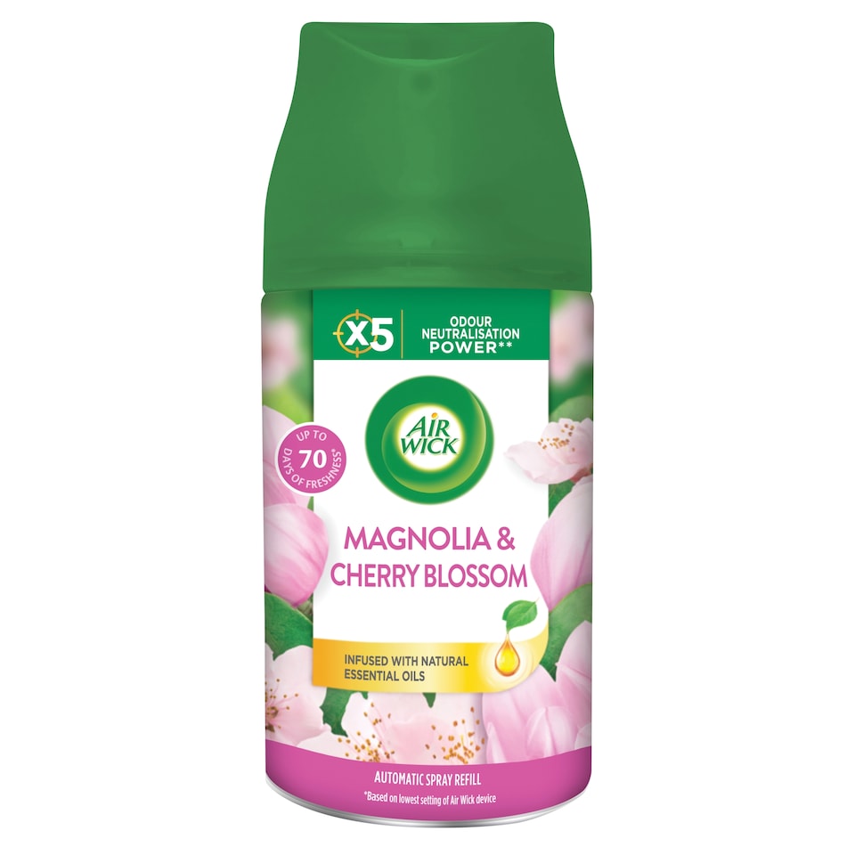 Air Wick Freshmatic náplň do osvěžovače vzduchu - Magnolie a květy třešní 250ml