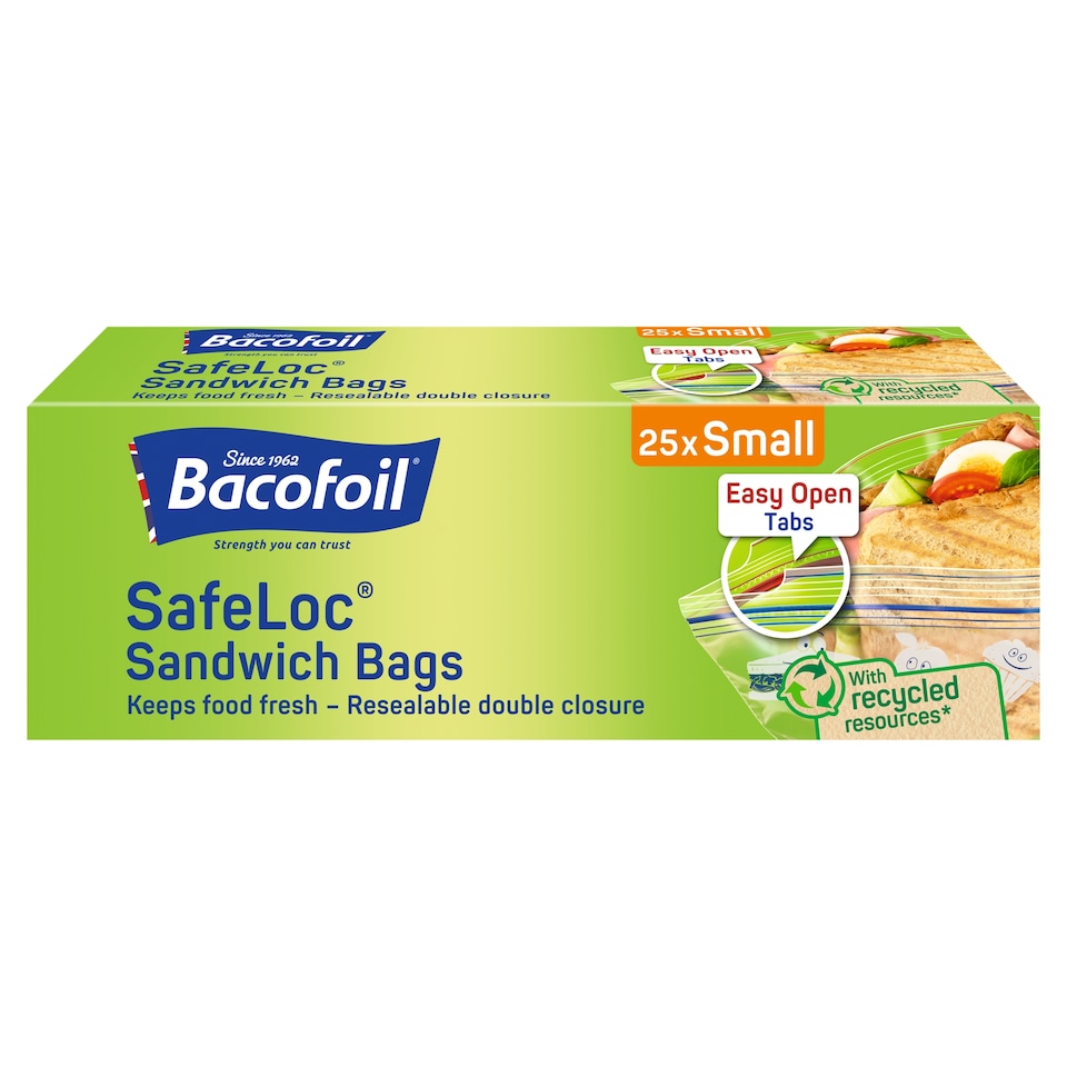 image 1 of Bacofoil Ziploc Sandwich Bags
