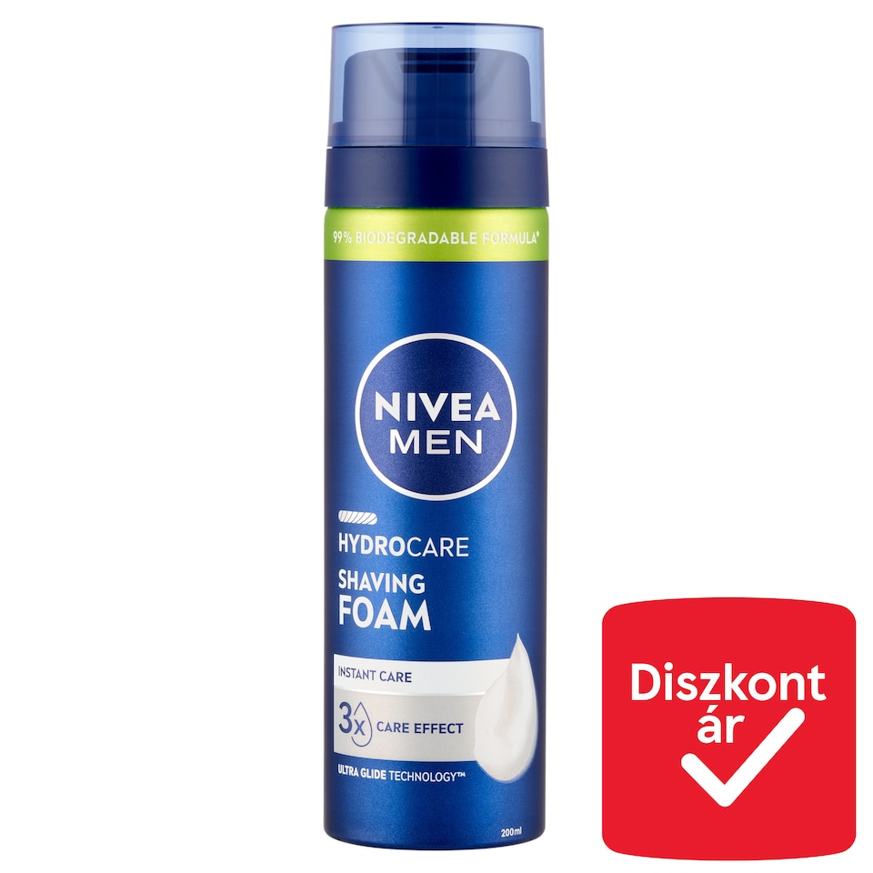 NIVEA MEN Hydrocare borotvahab 200 ml  1. kép