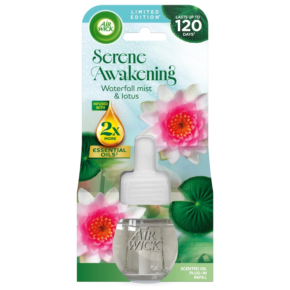 Air Wick Limited Edition Refill Serene Awakening Waterfall mist & lotus 19ml