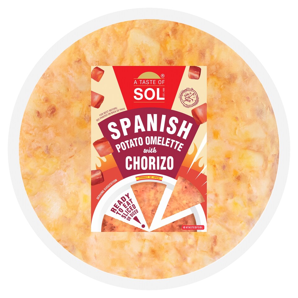 A TASTE OF SOL SPANISH POTATO OMELETTE WITH CHORIZO 500G
