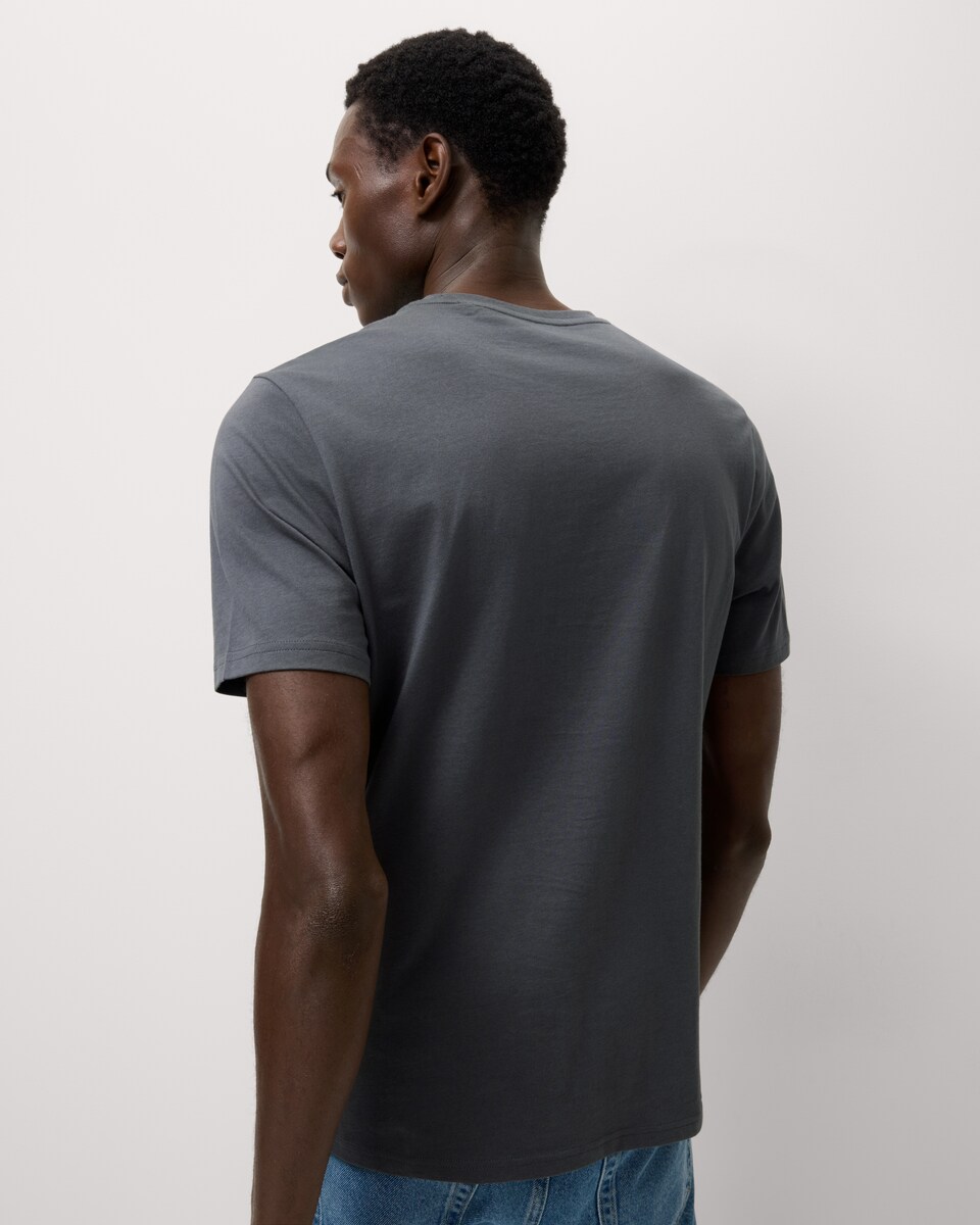 image 1 of F&F Pure Cotton Stamford T-Shirt in Stone