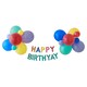 image 2 of Ginger Ray Rainbow 'Happy Birthyay' Bunting with Balloons