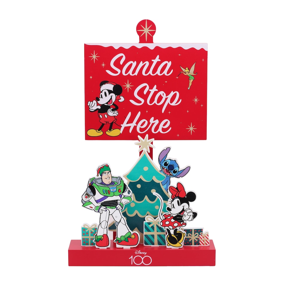 Disney Santa Stop Here Sign