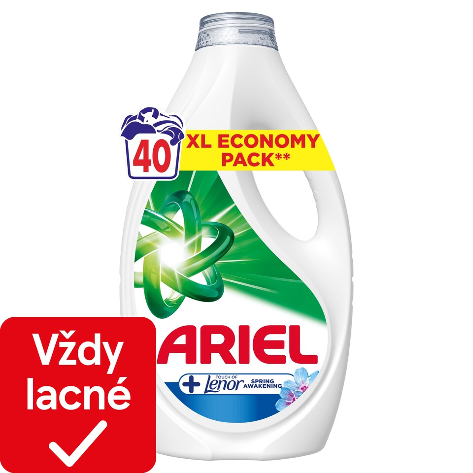 obrázok 1 z Ariel Tekutý Prací Prostriedok, + Touch Of Lenor Spring Awakening, 1.8 l, 40 Praní