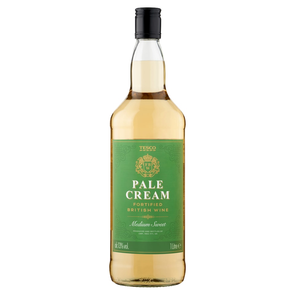 Tesco Fortified British Wine Pale Cream 1 Litre
