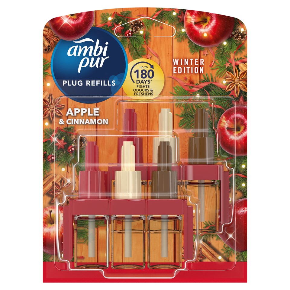 Ambi Pur 3Volution Náhradní Náplň Do Elektrického Osvěžovače Vzduchu Apple & Cinnamon, 40 ml