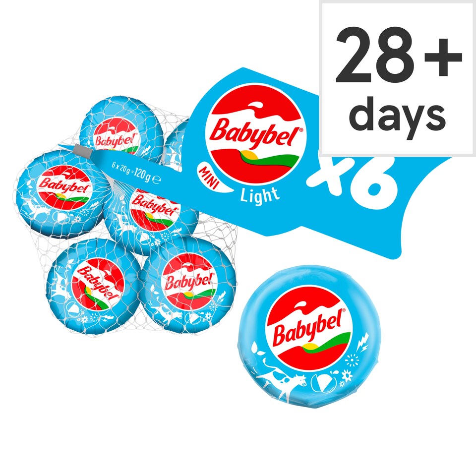 image 1 of Mini Babybel Light Cheese 6 Pack, 120 G
