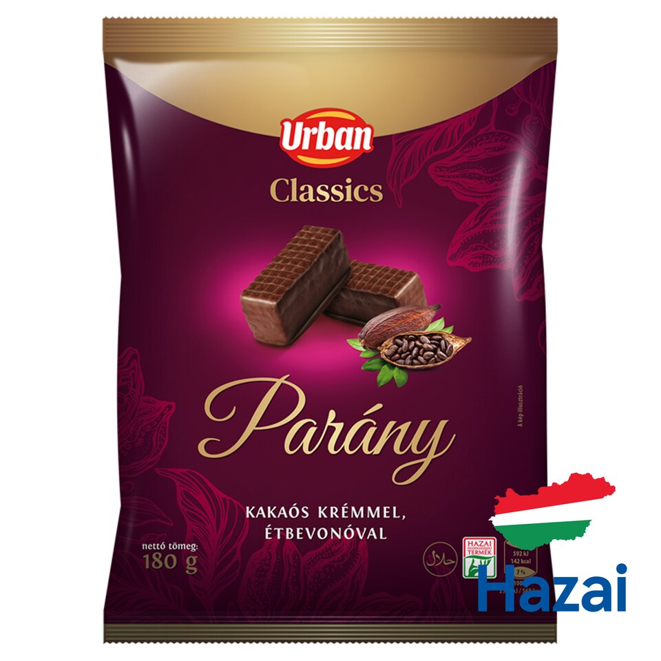 Urban Classics Wafers with Cocoa Cream Filling Dipped in Cocoa Mass 180 g
