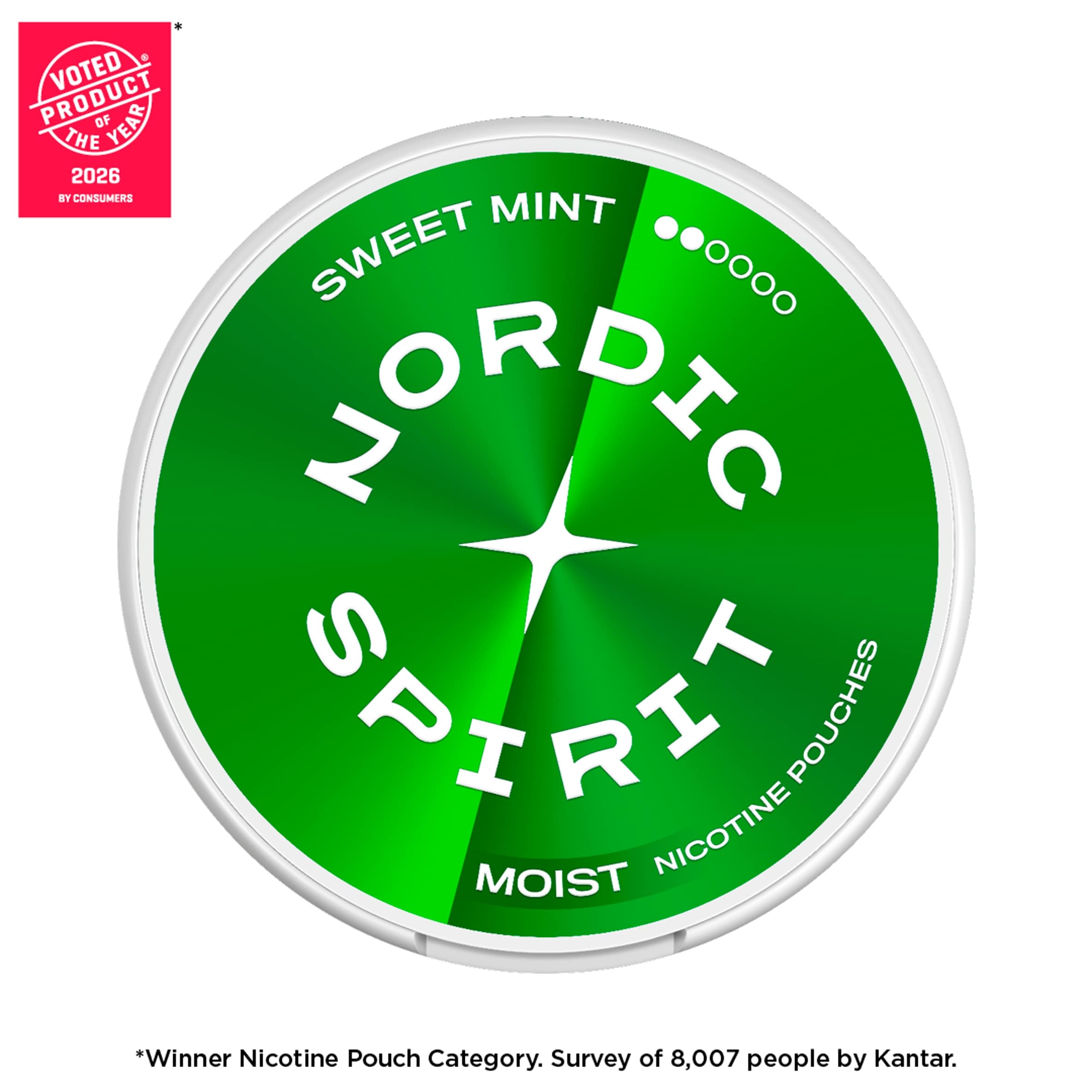 Nordic Spirit Sweet Mint Tobacco Free Nicotine Pouches Regular 20 Pack 6mg  14g